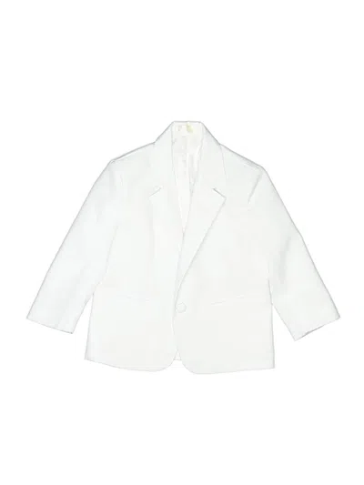 Pre-owned Assorted Brands Kids' Blazer Jacket In White