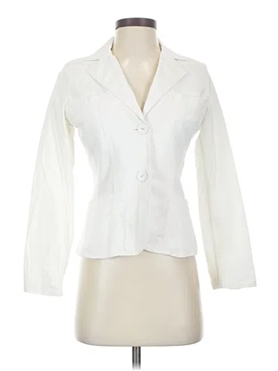 Pre-owned Assorted Brands Blazer Jacket In White