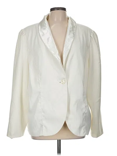 Pre-owned Assorted Brands Blazer Jacket In White