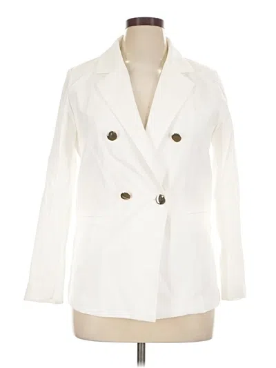 Pre-owned Assorted Brands Blazer Jacket In White