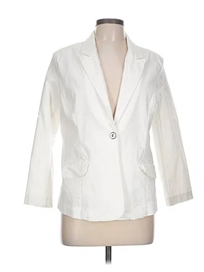 Pre-owned Assorted Brands Blazer Jacket In White