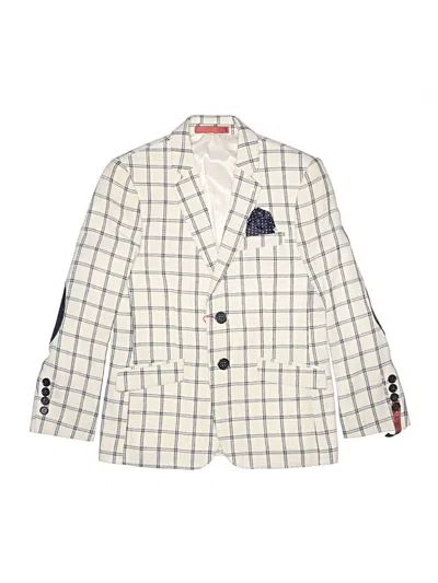 Pre-owned Assorted Brands Kids' Blazer Jacket In White