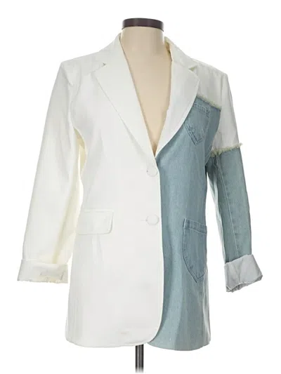 Pre-owned Assorted Brands Blazer Jacket In White