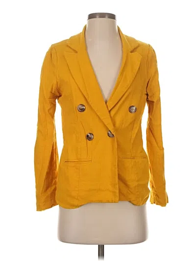 Pre-owned Assorted Brands Blazer Jacket In Yellow