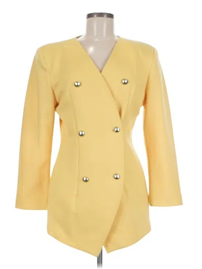 Pre-owned Assorted Brands Blazer Jacket In Yellow