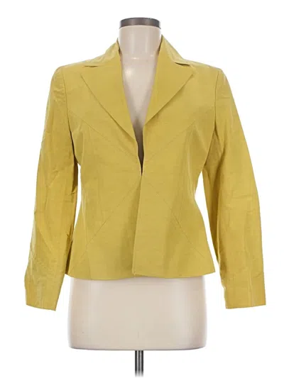 Pre-owned Assorted Brands Blazer Jacket In Yellow
