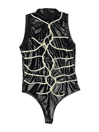 Pre-owned Assorted Brands Bodysuit In Black