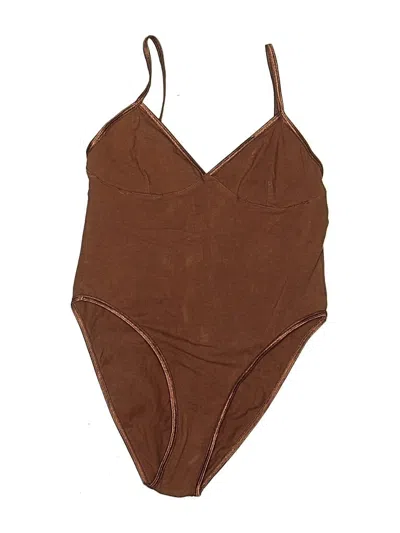 Pre-owned Assorted Brands Bodysuit In Brown