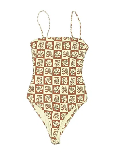 Pre-owned Assorted Brands Bodysuit In Brown