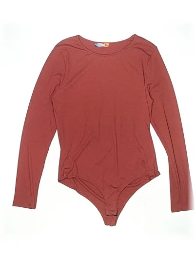 Pre-owned Assorted Brands Bodysuit In Burgundy