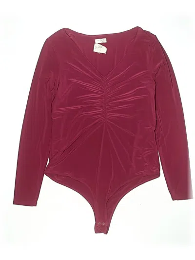 Assorted Brands Bodysuit In Burgundy