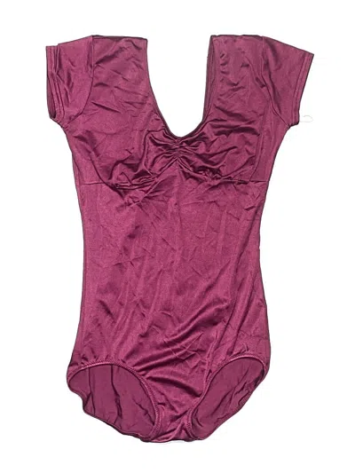 Pre-owned Assorted Brands Bodysuit In Burgundy