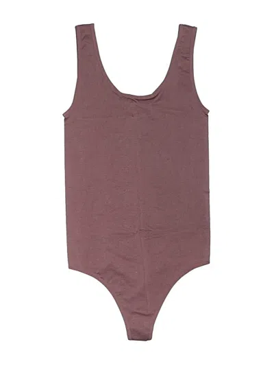 Pre-owned Assorted Brands Bodysuit In Burgundy