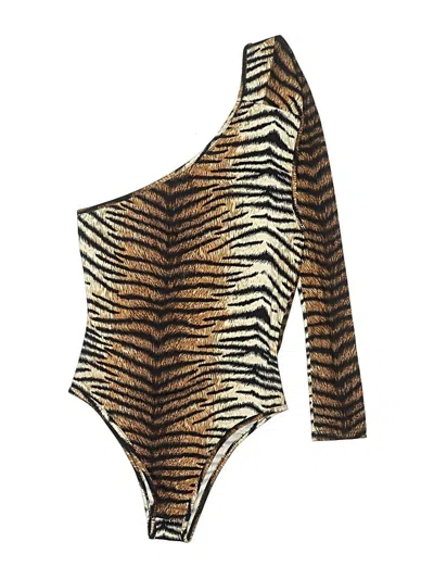 Pre-owned Assorted Brands Bodysuit In Gold