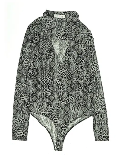 Pre-owned Assorted Brands Bodysuit In Gray