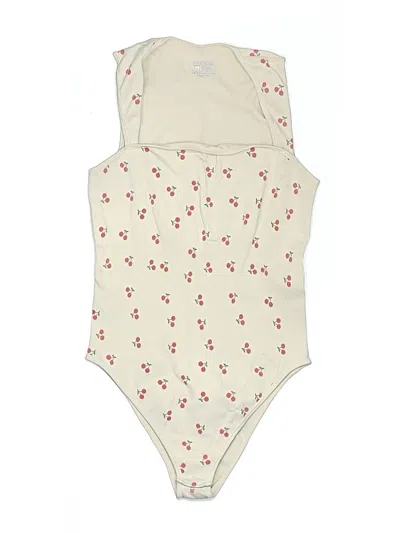 Pre-owned Assorted Brands Bodysuit In Ivory