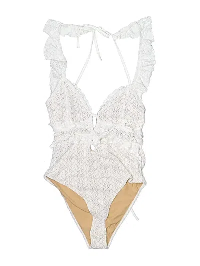 Pre-owned Assorted Brands Bodysuit In Ivory