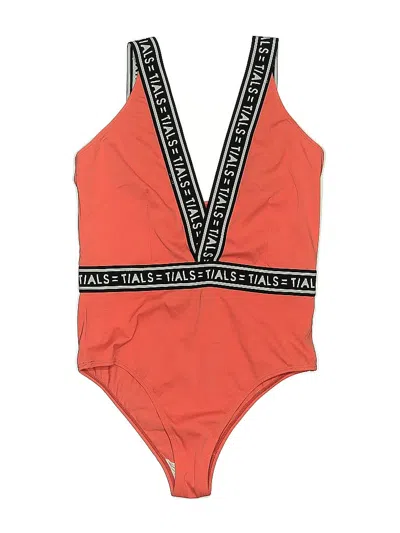 Pre-owned Assorted Brands Bodysuit In Orange
