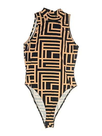 Pre-owned Assorted Brands Bodysuit In Orange