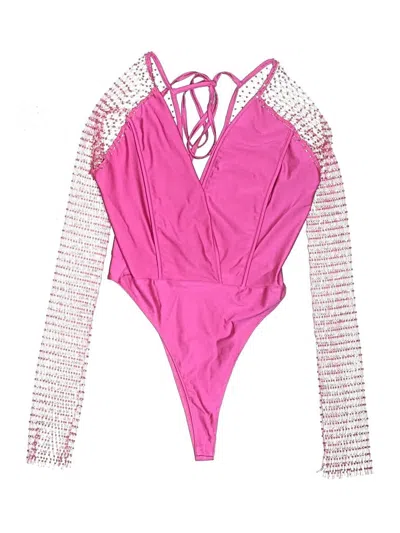 Pre-owned Assorted Brands Bodysuit In Pink