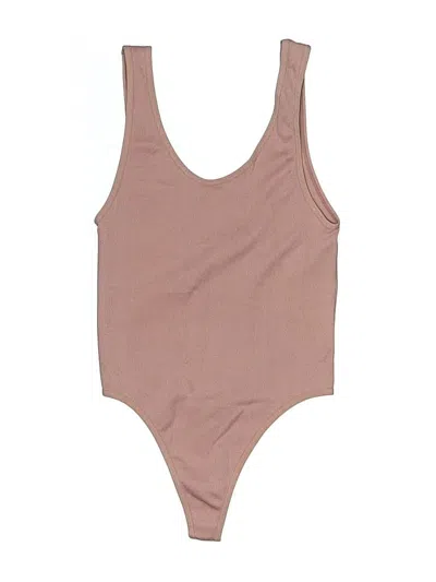Pre-owned Assorted Brands Bodysuit In Tan
