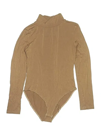 Pre-owned Assorted Brands Bodysuit In Tan
