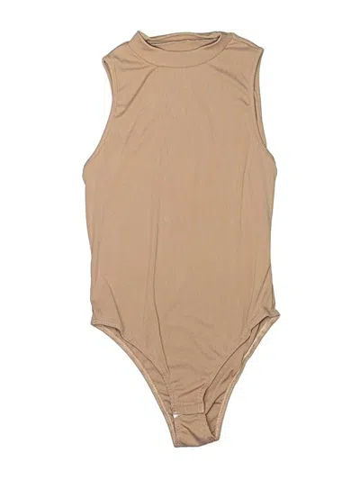 Pre-owned Assorted Brands Bodysuit In Tan