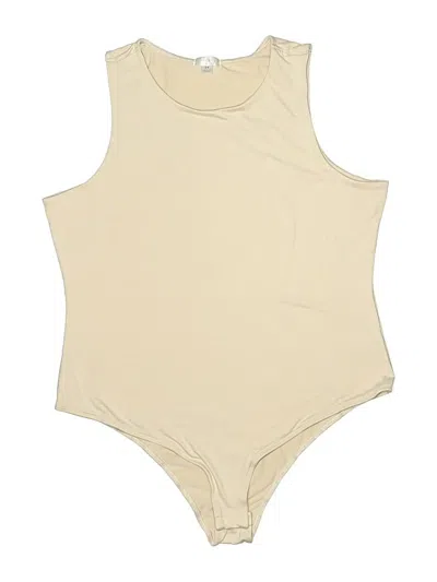Pre-owned Assorted Brands Bodysuit In Tan