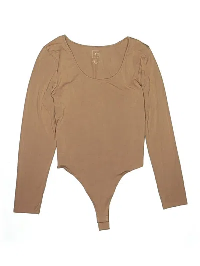Pre-owned Assorted Brands Bodysuit In Tan