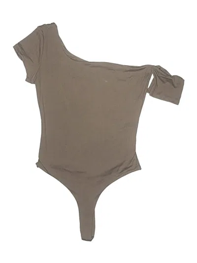 Pre-owned Assorted Brands Bodysuit In Tan