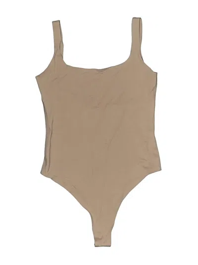 Pre-owned Assorted Brands Bodysuit In Tan
