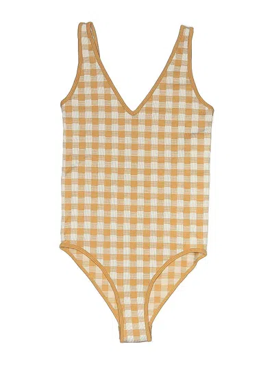 Pre-owned Assorted Brands Bodysuit In Yellow