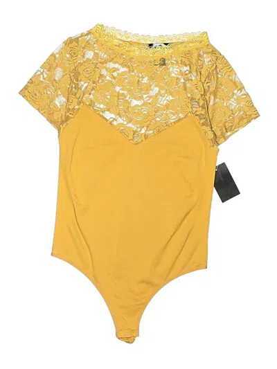 Pre-owned Assorted Brands Bodysuit In Yellow