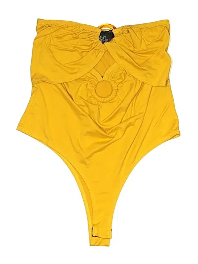Pre-owned Assorted Brands Bodysuit In Yellow