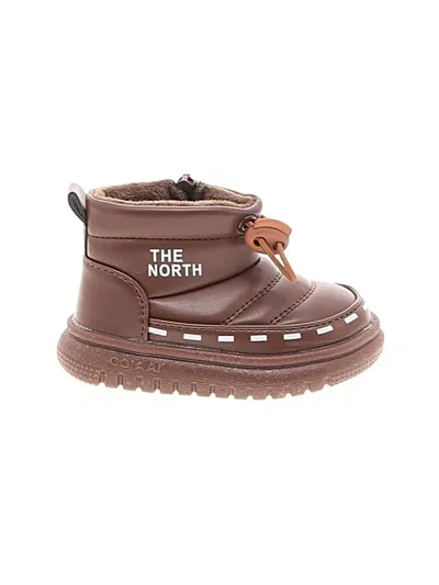 Pre-owned Assorted Brands Kids' Booties In Brown