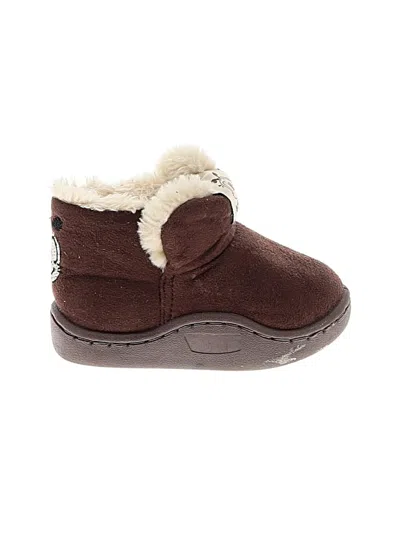 Pre-owned Assorted Brands Kids' Booties In Brown
