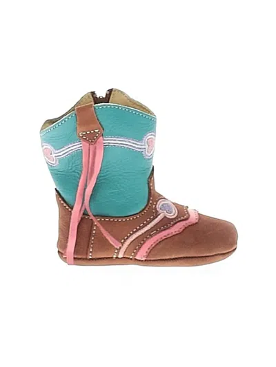 Pre-owned Assorted Brands Kids' Booties In Teal