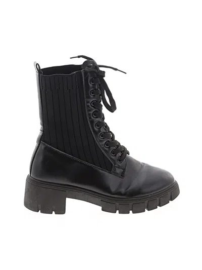 Pre-owned Assorted Brands Boots In Black