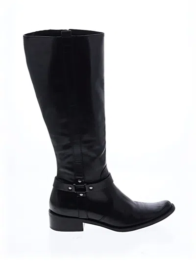 Pre-owned Assorted Brands Boots In Black