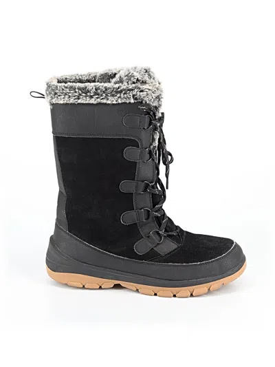 Pre-owned Assorted Brands Boots In Black