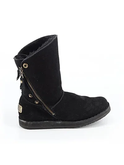 Pre-owned Assorted Brands Boots In Black