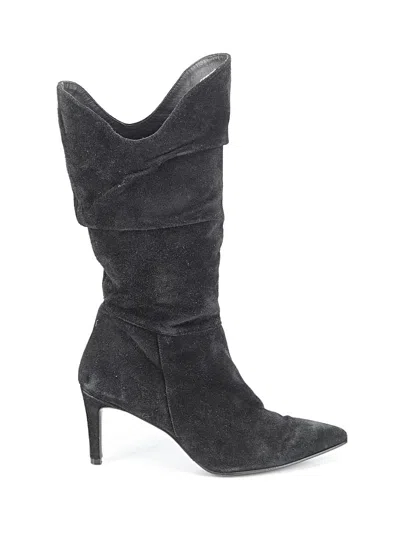 Pre-owned Assorted Brands Boots In Black