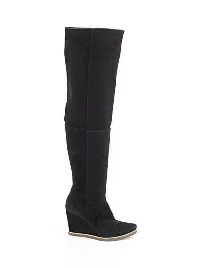Pre-owned Assorted Brands Boots In Black