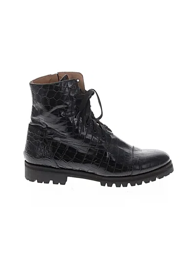 Pre-owned Assorted Brands Boots In Black