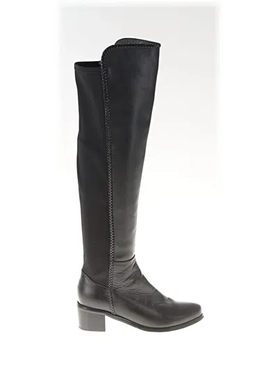 Pre-owned Assorted Brands Boots In Black