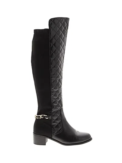 Pre-owned Assorted Brands Boots In Black