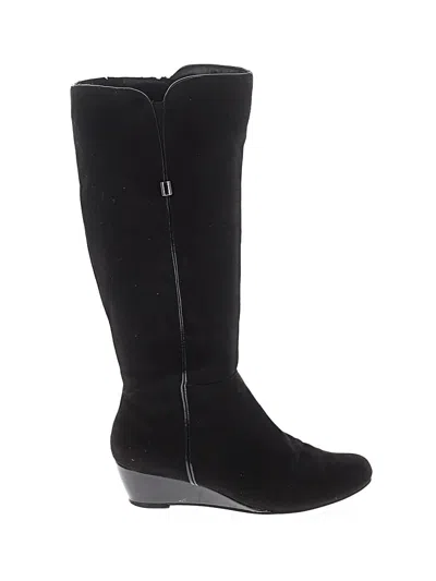 Pre-owned Assorted Brands Boots In Black