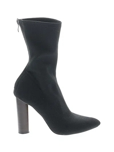 Pre-owned Assorted Brands Boots In Black