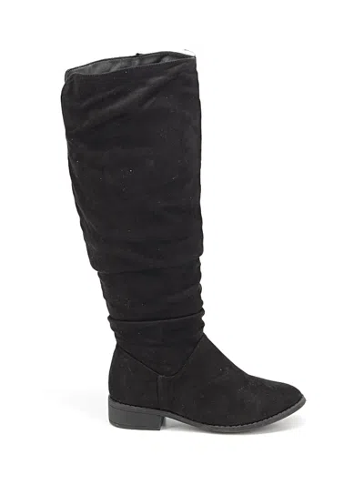 Pre-owned Assorted Brands Boots In Black