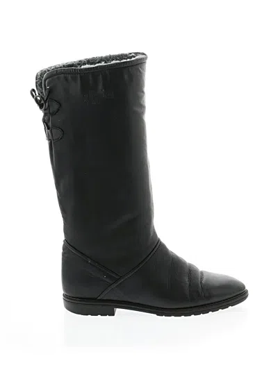 Pre-owned Assorted Brands Boots In Black